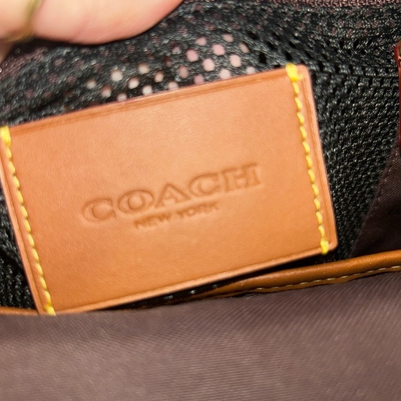 Coach Black Leather Backpack